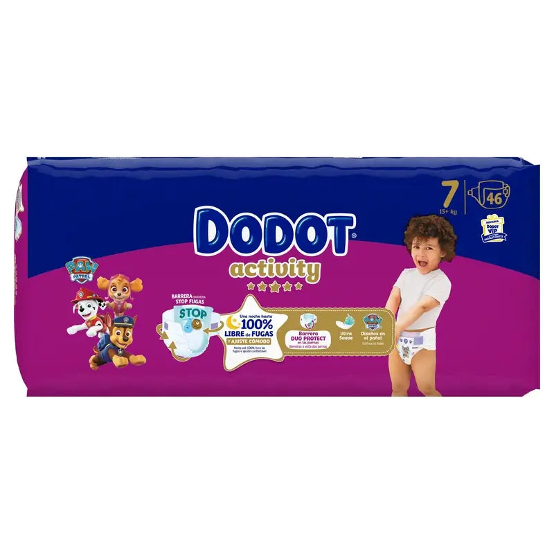 Dodot Activity Taglia 7, 15kg+, 46 pannolini