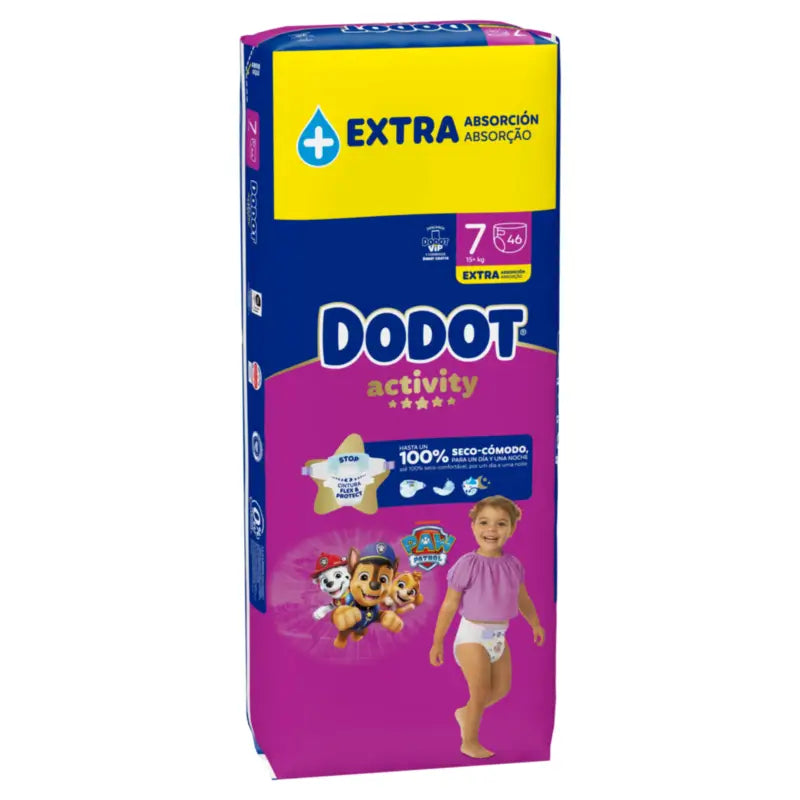 Dodot Activity Taglia 7, 15kg+, 46 pannolini
