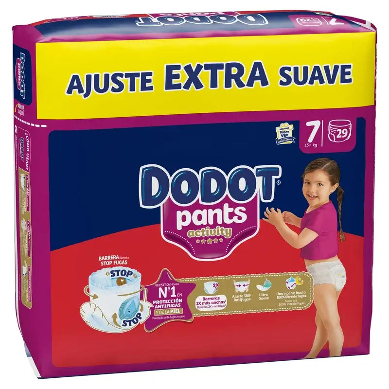 Dodot Activity Pants Pannolino taglia 7, 15kg+, 29 pannolini
