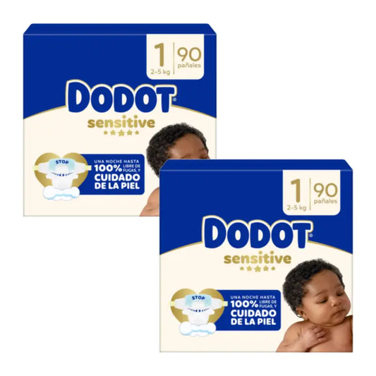Dodot Sensitive Jumbo Sensitive Confezione di pannolini taglia 1, 2x90 unità