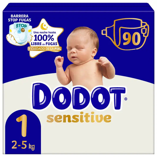 Dodot Sensitive taglia 1, 2kg-5kg, 90 pannolini