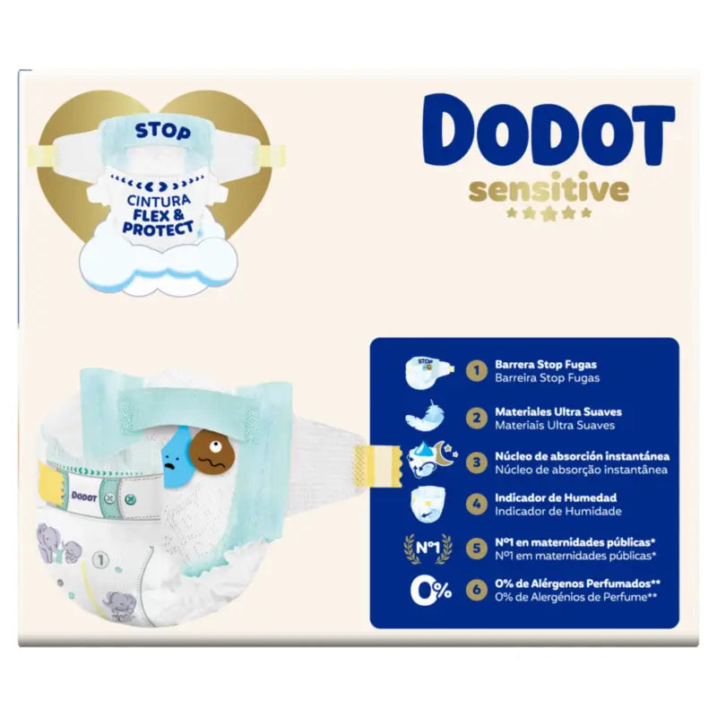 Dodot Sensitive taglia 1, 2kg-5kg, 90 pannolini