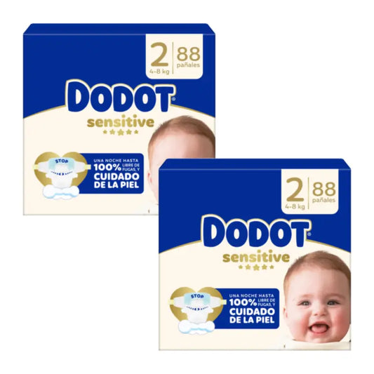Dodot Sensitive Jumbo Sensitive Confezione di pannolini taglia 2, 2x88 unità