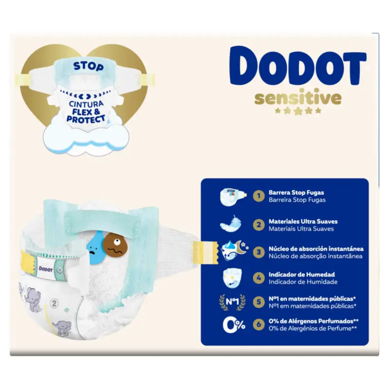 Dodot Sensitive taglia 2, 4kg-8kg, 88 pannolini