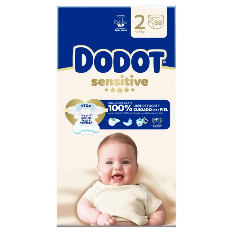 Dodot Sensitive taglia 2, 4kg-8kg, 88 pannolini