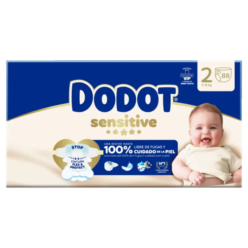 Dodot Sensitive taglia 2, 4kg-8kg, 88 pannolini