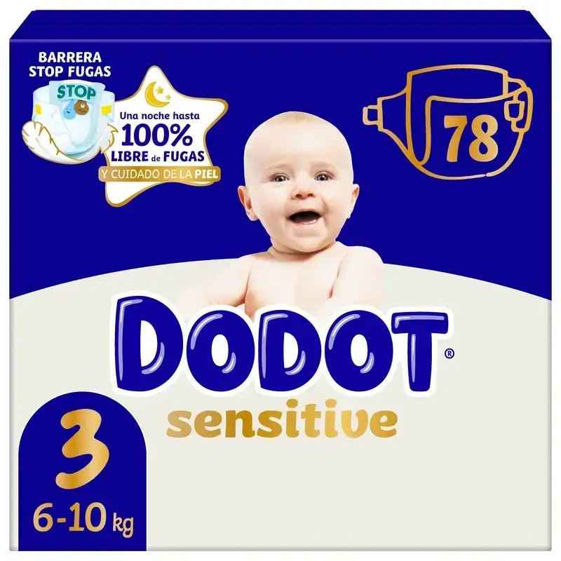 Dodot Sensitive Jumbo Sensitive Confezione di pannolini taglia 3 , 3X78 unità