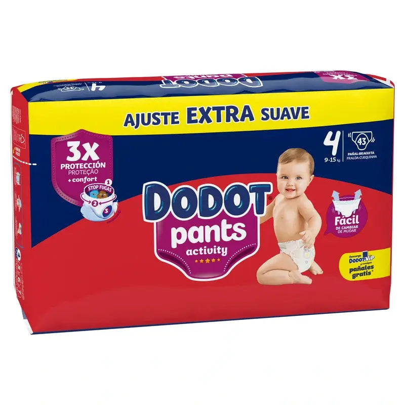 Dodot Pants Activity Taglia 4, 43 Pannolini