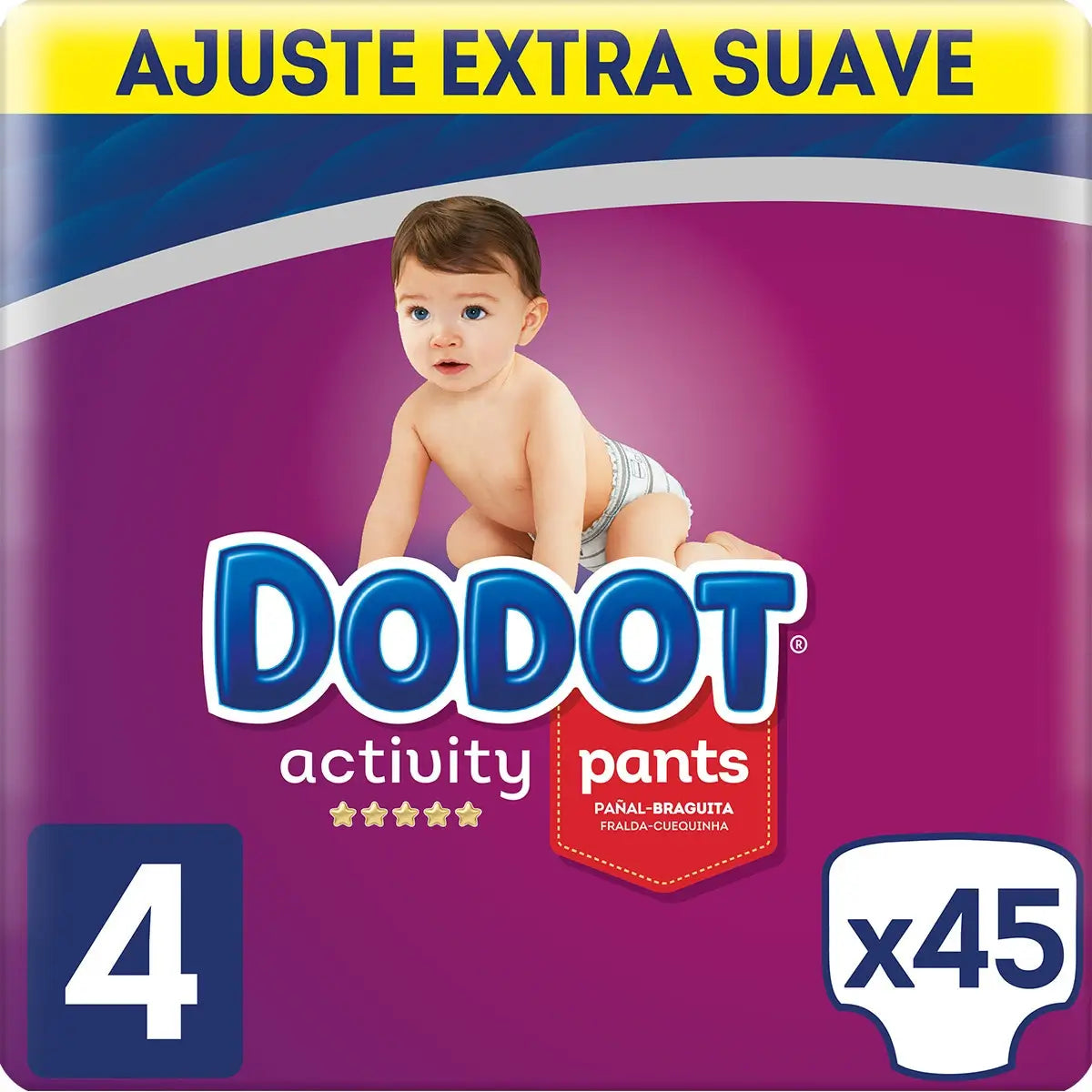 Dodot Pants Pannolino attività Extra Jumbo Taglia 4 (9-15 Kg), 45 pezzi