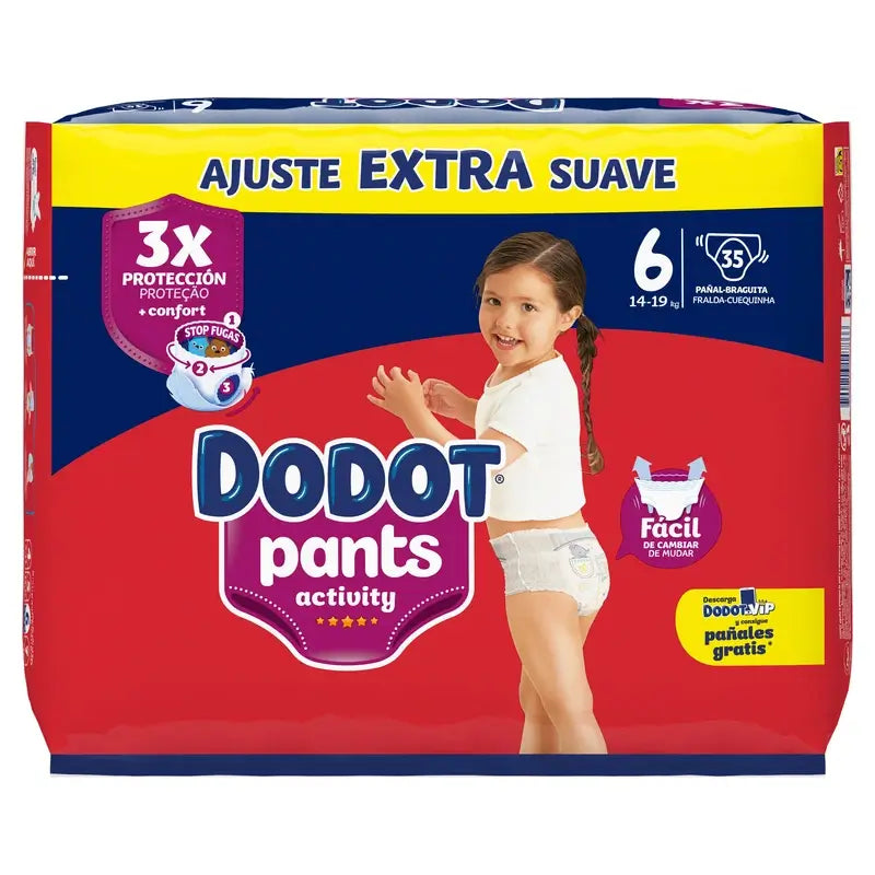 Dodot Pants Activity Taglia 6, 35 Pannolini