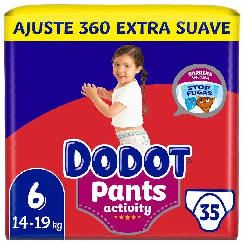 Dodot Pants Activity Taglia 6, 35 Pannolini