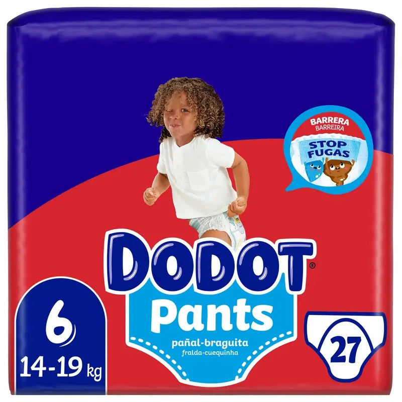 Dodot Pants Panty Taglia 6 (+15 Kg), 27 pannolini