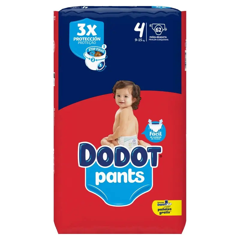 Dodot Pantalone taglia 4, 62 pannolini