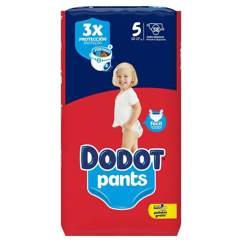 Dodot Pantalone Taglia 5, 58 Pannolini