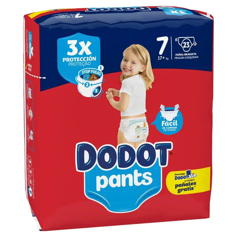 Pantalone Dodot Taglia 7 (+17 Kg), 23 Pannolini