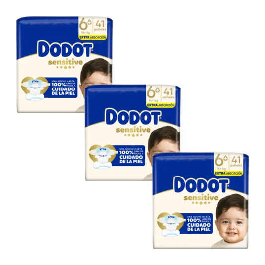Dodot Sensitive taglia 6 Extra-Jumbo, 3 x 41 pannolini