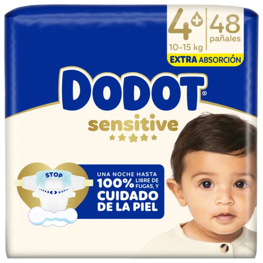Dodot Pannolini Sensitive Extra Assorbenza 10-15 kg Taglia 4+, 48 pz.