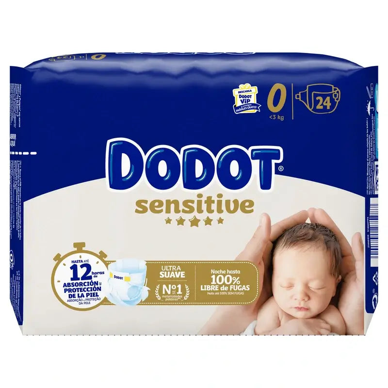 Dodot Sensitive taglia 0, 24 pannolini