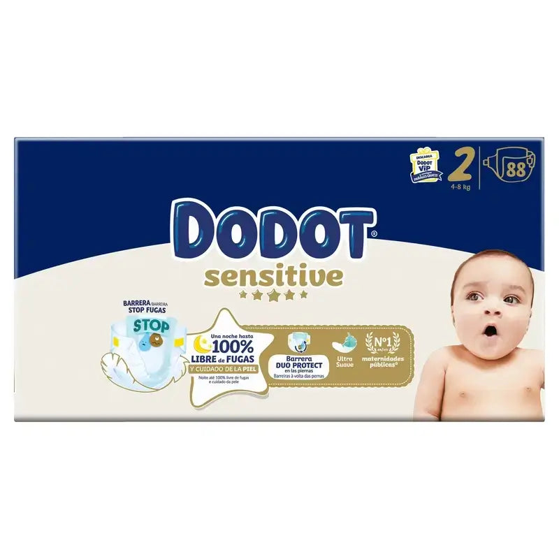 Dodot Sensitive taglia 2, 4kg-8kg, 176 pannolini + Dodot Pure Aqua 288 salviette