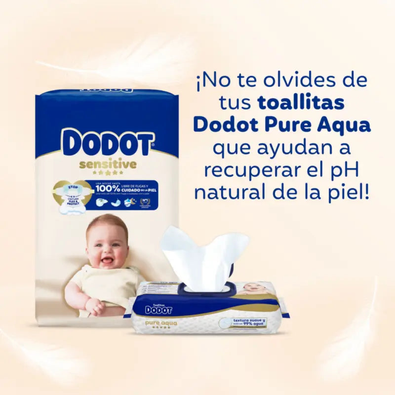 Dodot Sensitive Taglia 2, Pannolini, 4Kg-8Kg , 174 pz.