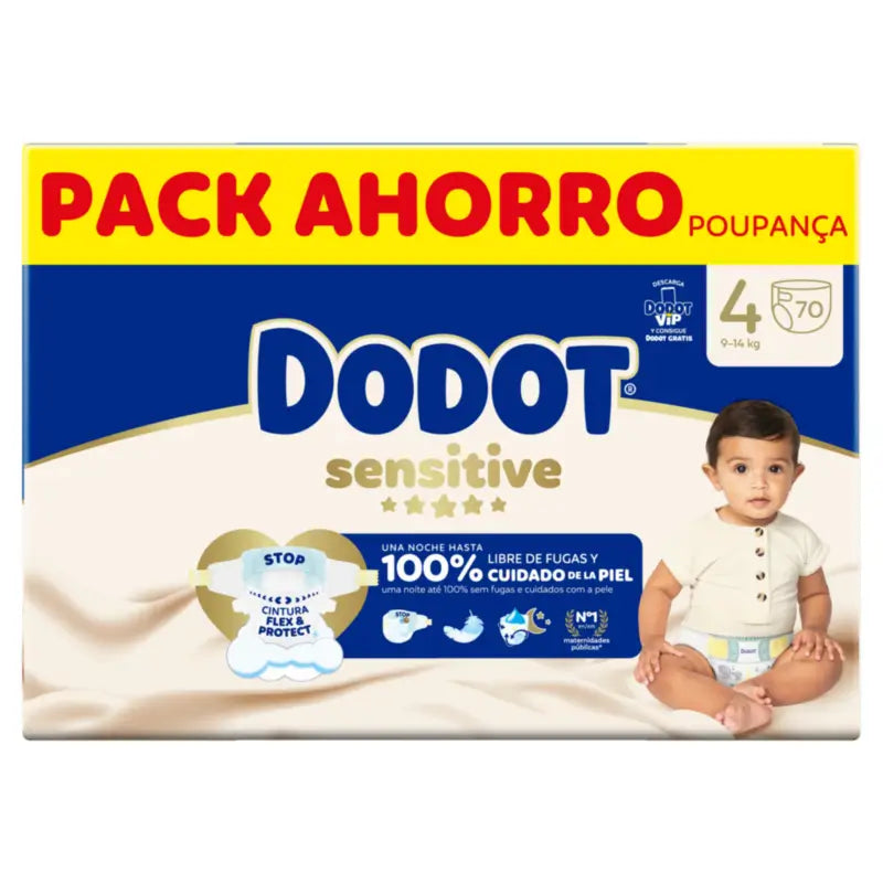 Dodot Sensitive Box Taglia 4, 70 pannolini
