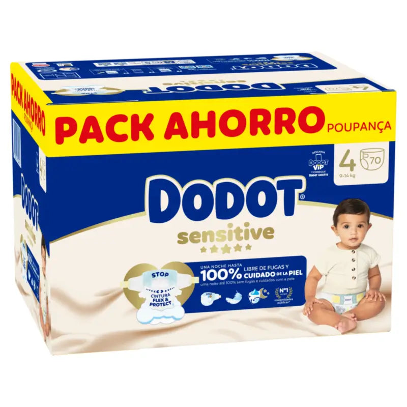 Dodot Sensitive Box Taglia 4, 70 pannolini