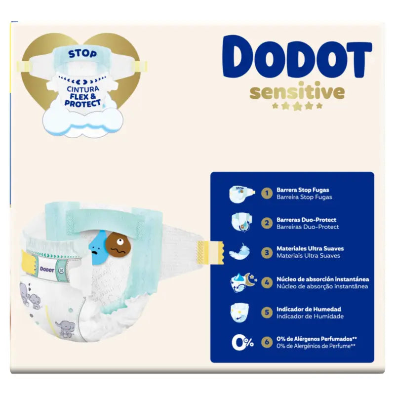 Dodot Sensitive Box Taglia 4, 70 pannolini