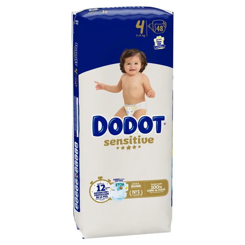 Dodot Sensitive Taglia 4 (9-14 Kg), 48 pannolini