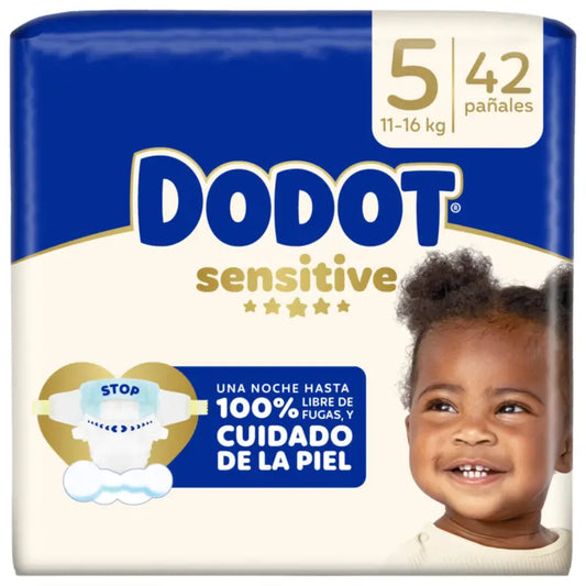 Dodot Sensitive Taglia 5 (12-16 Kg), 42 pannolini