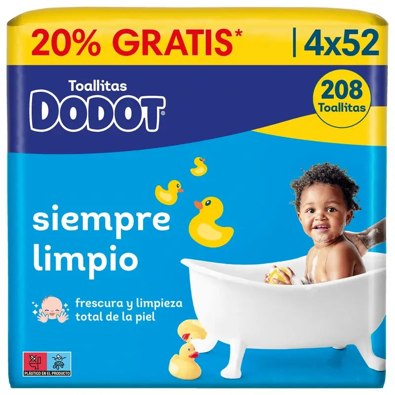 Dodot Dodot Salviette di ricarica, 208 pz.