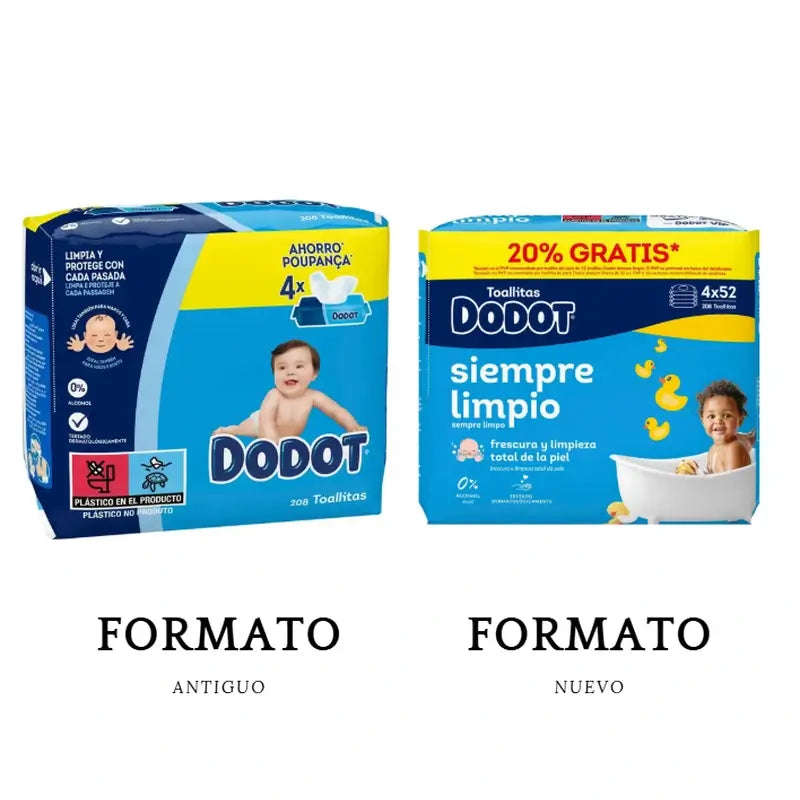 Dodot Dodot Salviette di ricarica, 208 pz.
