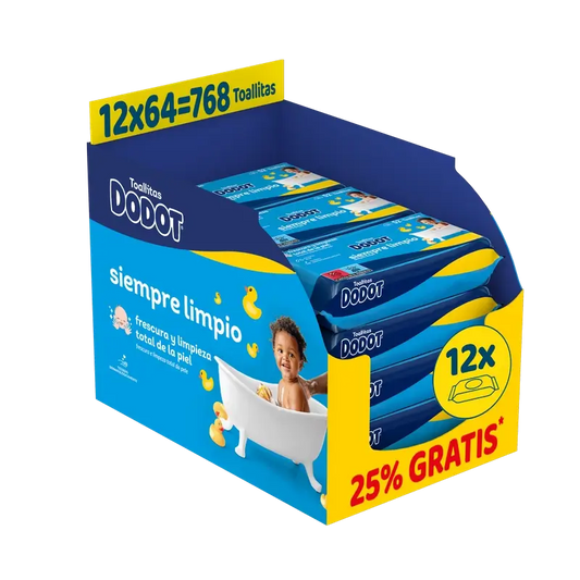 Salviette Dodot Mainline, 12x64, 768 pz.