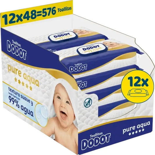 Salviette Dodot Pure Aqua, 12x48, 576 pz.