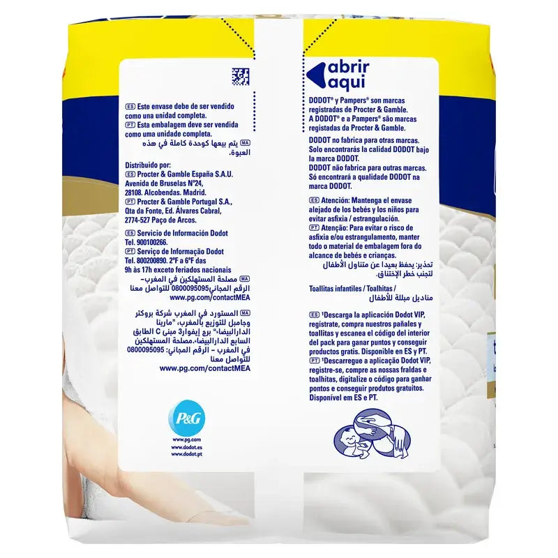 Salviette Dodot Pure Aqua, 6x48, 288 pz.