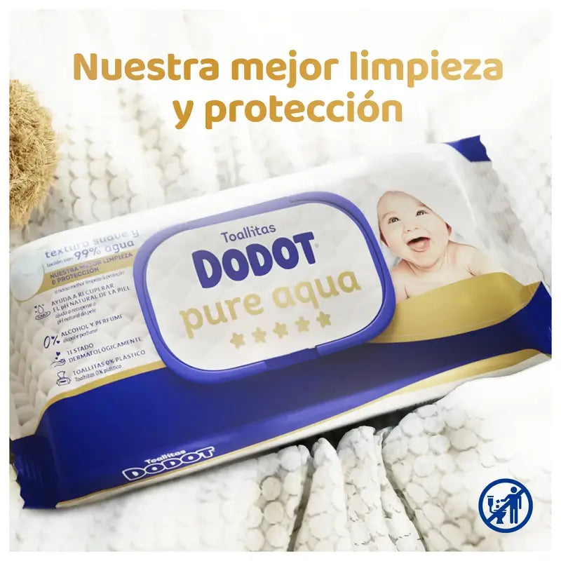 Salviette Dodot Pure Aqua, 9x48, 432 pz.