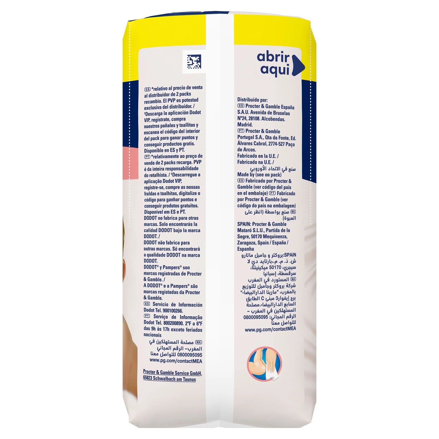Dodot Salviette sensibili, 4x56, 224 pezzi (20% GRATIS)