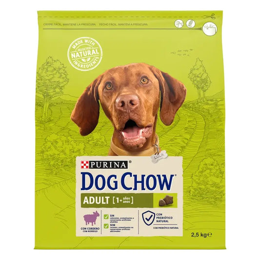 Dog Chow Canine Adult Lamb 2,5Kg, alimento per cani