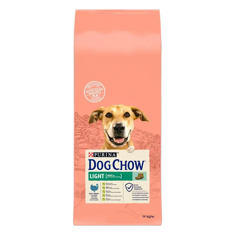 Dog Chow Canine Adult Light Turkey 14Kg, alimento per cani