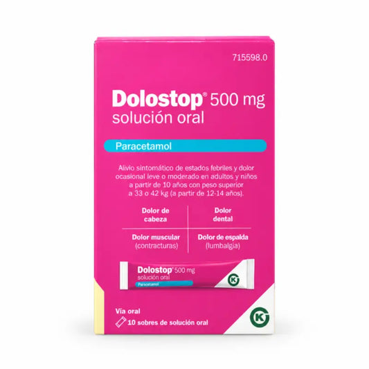 Dolostop 500 mg Soluzione orale 10 Bustine x 10 ml