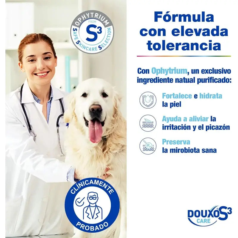 Douxo S3 Care Lozione per le orecchie di cani e gatti per uso frequente, 120 ml