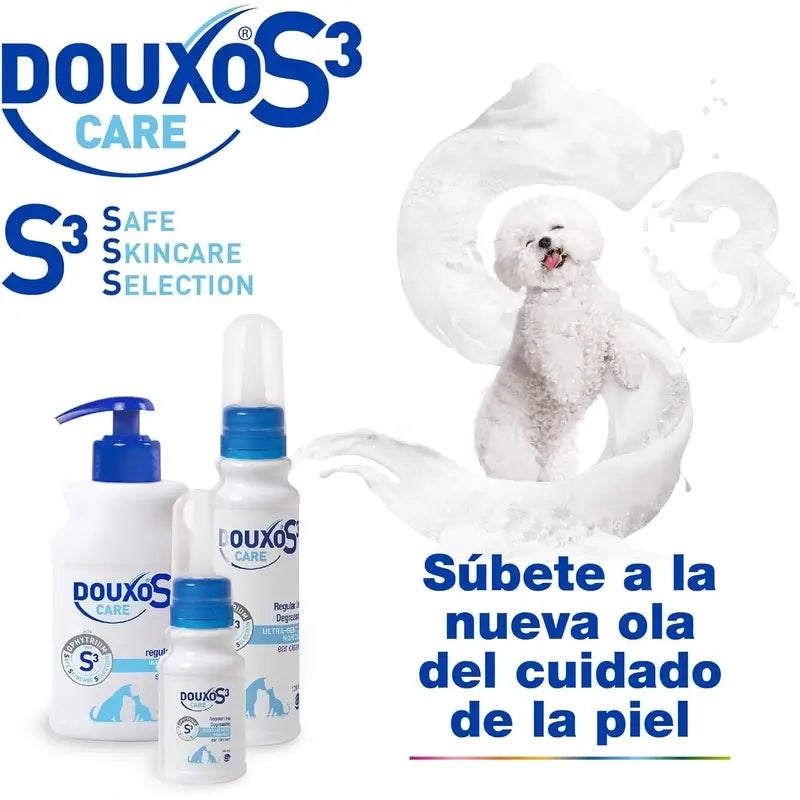 Douxo S3 Care Lozione per le orecchie di cani e gatti per uso frequente, 120 ml