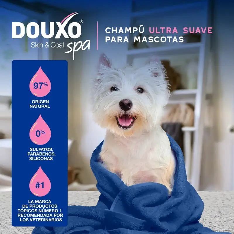 Douxo Skin & Coat Spa Shampoo lenitivo per cani, 250 ml