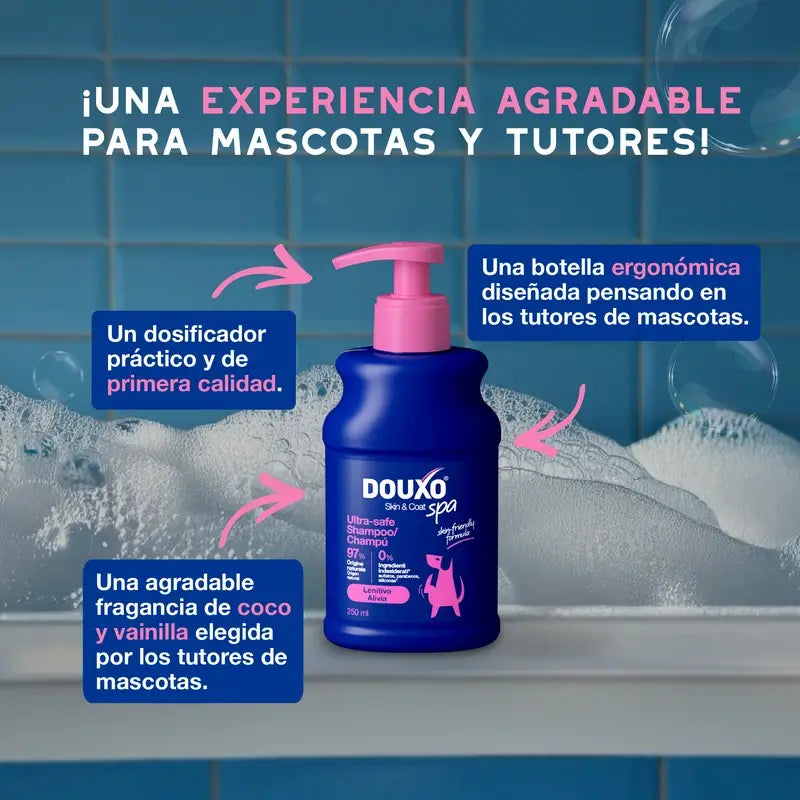 Douxo Skin & Coat Spa Shampoo lenitivo per cani, 250 ml
