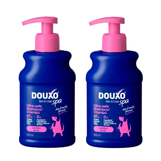 Douxo Skin & Coat Spa Shampoo lenitivo per cani, confezione da 2 x 250 ml