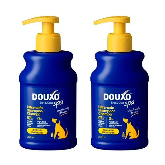 Douxo Skin & Coat Spa Shampoo alla farina d'avena per cani, confezione da 2 x 250 ml