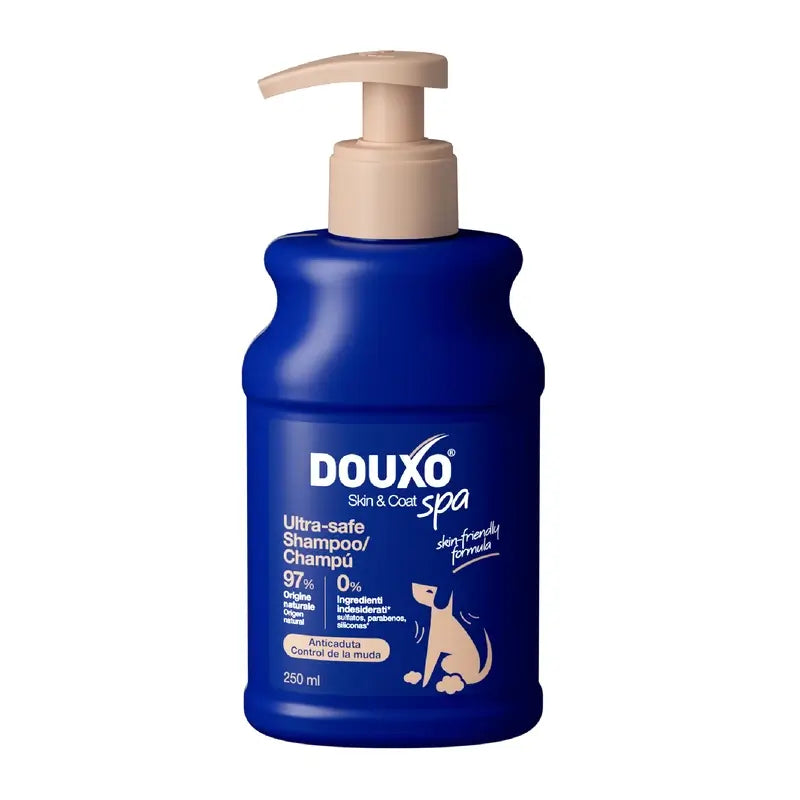 Douxo Skin & Coat Spa Shampoo anti-muta per cani, 250 ml