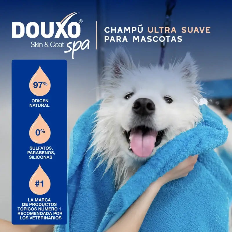 Douxo Skin & Coat Spa Shampoo anti-muta per cani, 250 ml
