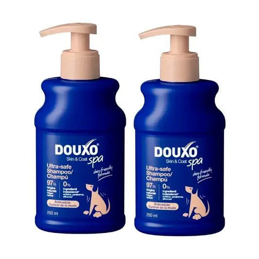 Douxo Skin & Coat Spa Shampoo anti-muta per cani, confezione da 2 x 250 ml