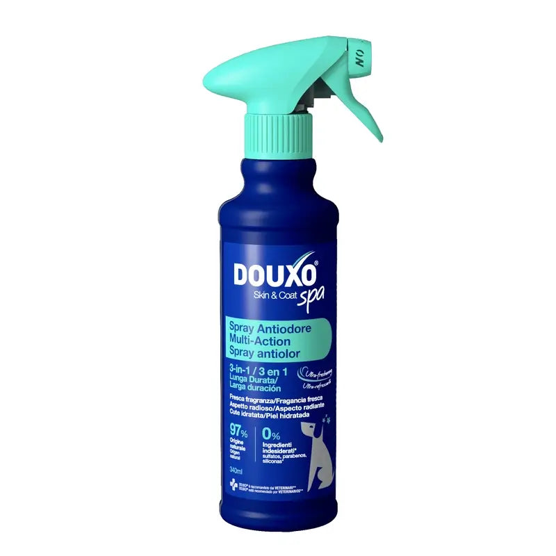 Douxo Skin & Coat Spa Spray multi-azione anti-odore per cani, 340 ml