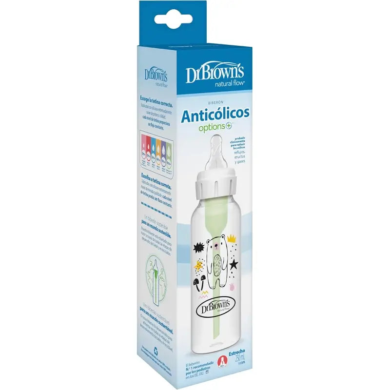Biberon anticolica Dr. Brown's Options+ Formato standard, 250 ml
